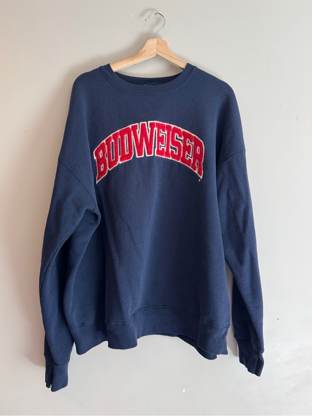 Vintage Budweiser Navy Crewneck Sweatshirt
